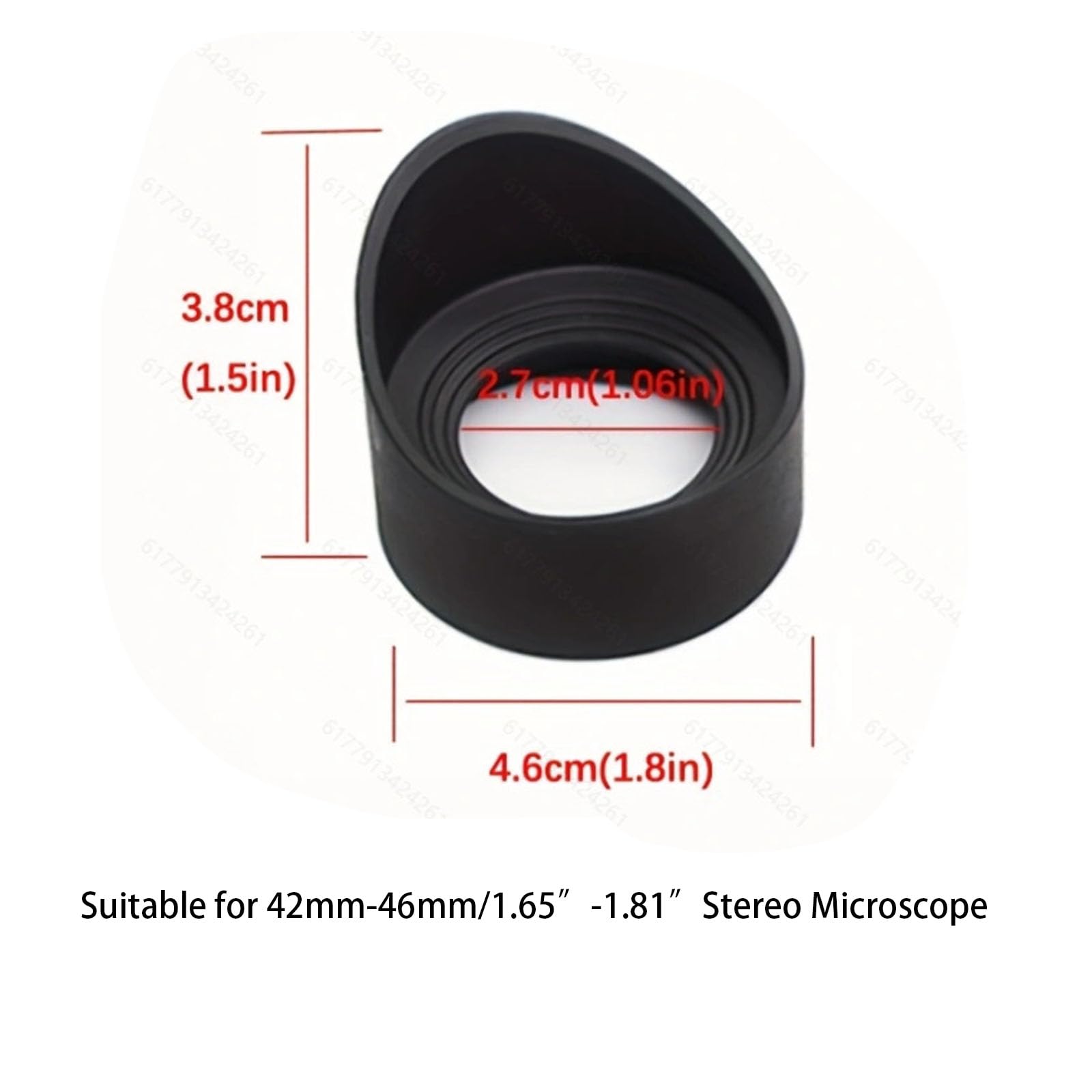 2 Coprioculari In Gomma Per Microscopio - Diametro 32-36 Mm, Altezza 18/29 Mm, Anti-Scivolo - Foto 11