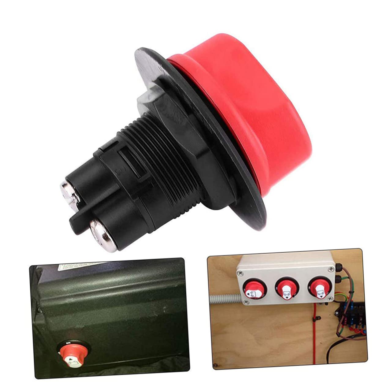 Gatuida 12v-24v Rv Battery Disconnect Switch Low Voltage Disconnect for Car Boat ATV Utv
