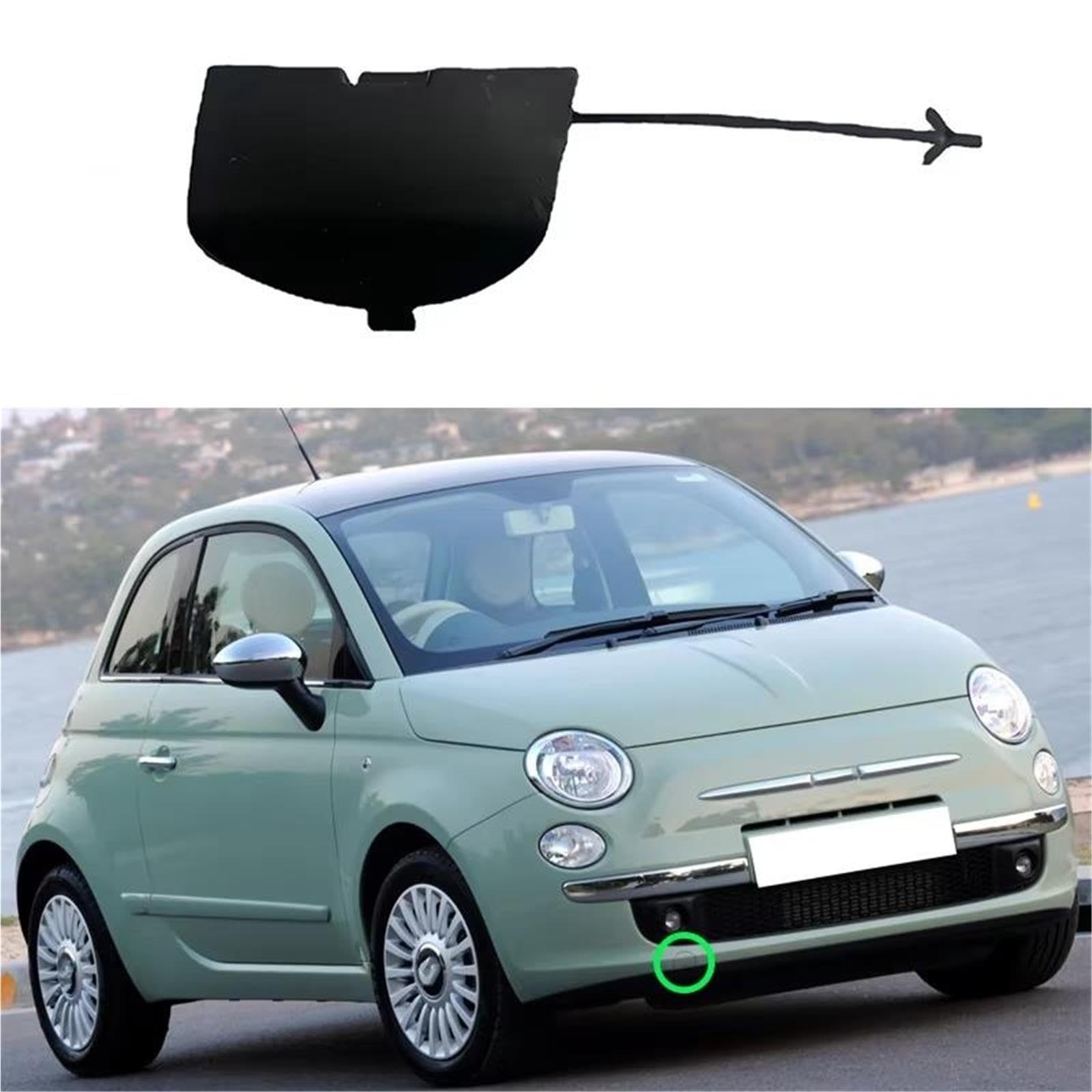 Couvercle Remorquage Pour FIAT Pour 500 Pour 500C 2007–2015