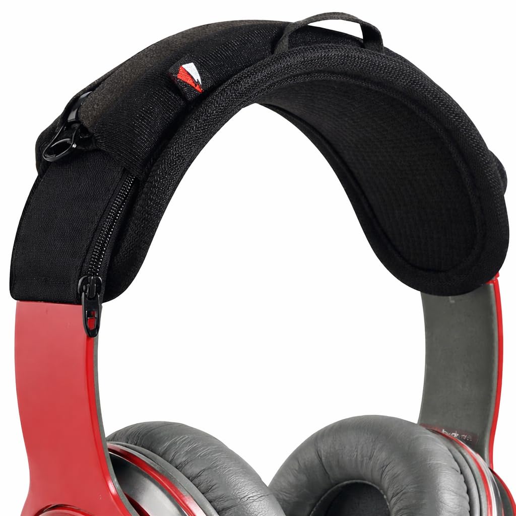 Mizi Headphone Headband Cover for Audio-Technica, Beat, Bose, AKG, Sennheiser, Skullcandy, Sony, Replacement Headband Cover/Headband Protectors/Top Pad Protector Sleeve - Black