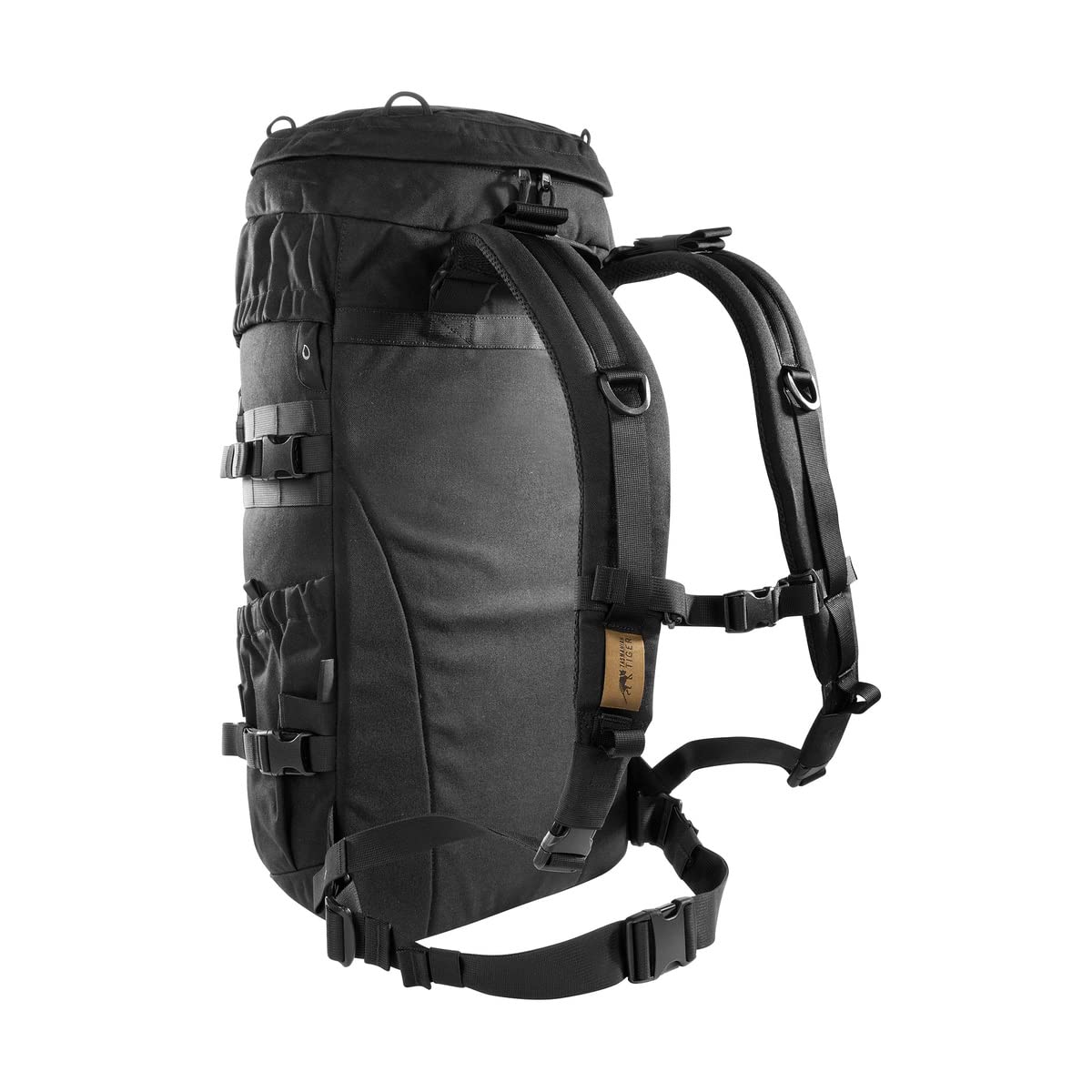 Tasmanian Tiger TT Mil OPS Pack 30, Militär-Rucksack, Molle-kompatibler Wander-Rucksack Herren mit 30 Litern für Outdoor, Einsatz, Bushcraft, Trekking (Schwarz)