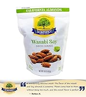 Vista 8 de Almendras tostadas pasteurizadas al vapor de Wasabi y salsa de soja de la granja familiar Sohnrey (paquete de 3)