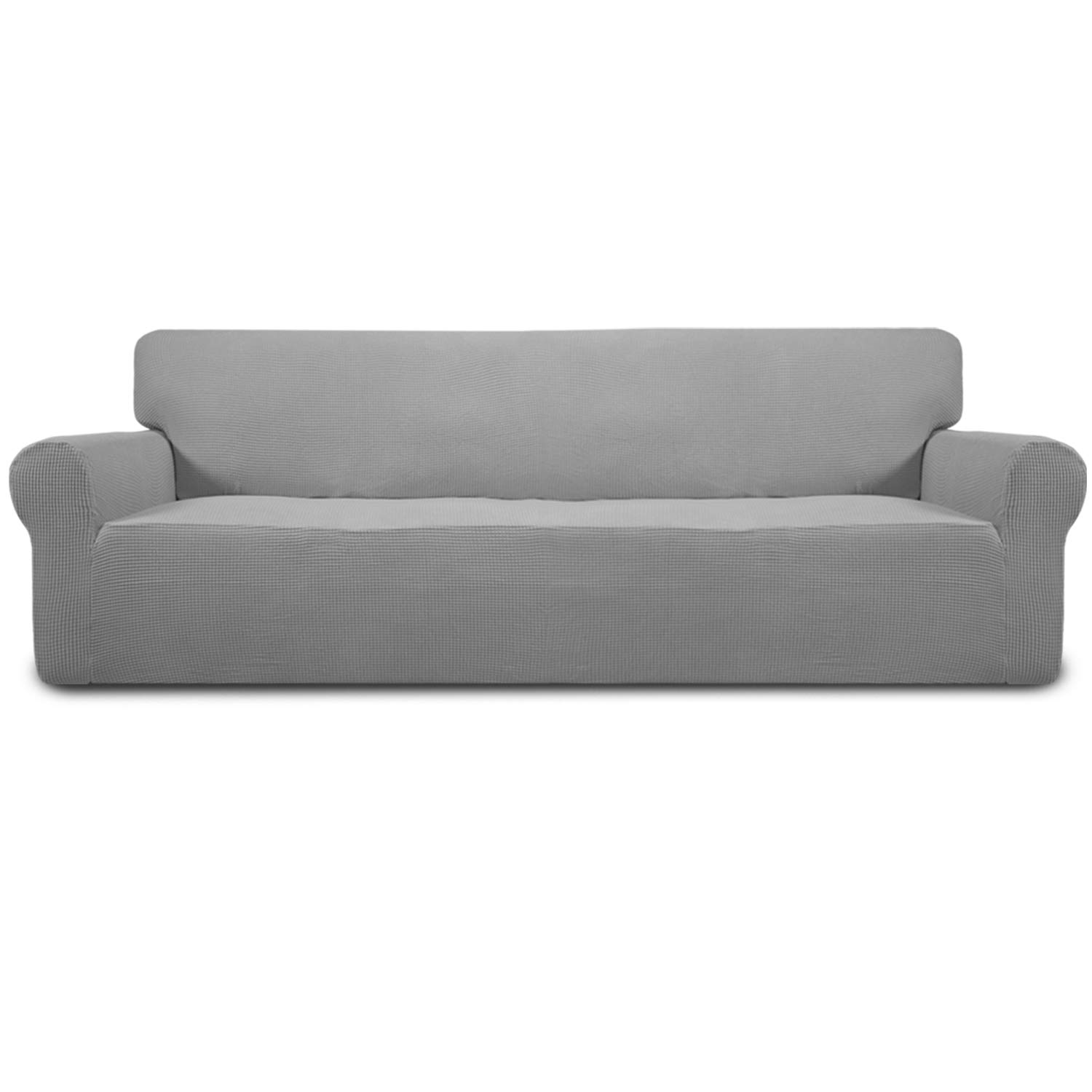 Easy-Going Stretch 4 Seater Oversized Sofa Couch Cover Light Gray