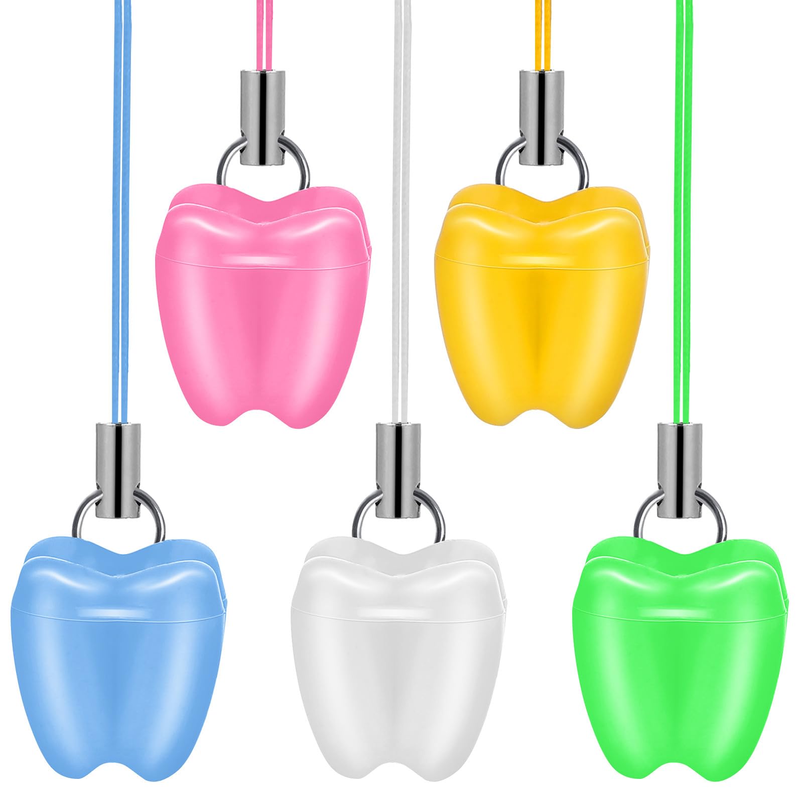 Toyvian Caja Dientes, Caja para Guardar Dientes de Leche Paquete de 5 Unidades Organizador Portátil para Guardar Recuerdos Infantiles