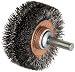 Weiler 17619 0.0118" Wire Size, 2" Diameter, 3/4" Face Width, Steel Bristles, Wide Face, Stem Mounted Crimped Wire Wheel Conflex Brush