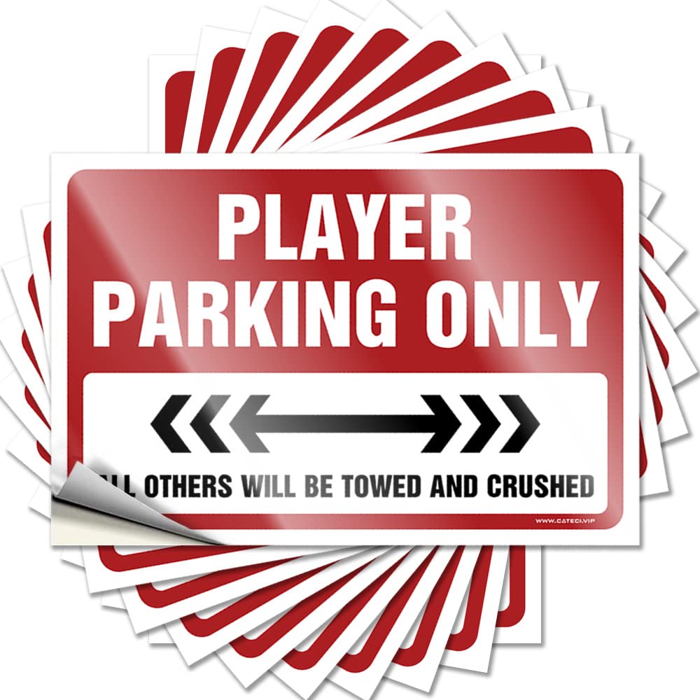 Stickers - Scented Soft Area Player Parking Only for Race Outdoor Camping Accessories(12X18CM)