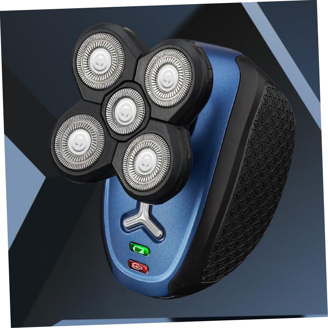 1 Set Rasoio Elettrico Ricaricabile Testine con Indicatore e Design per Lavaggio Diretto per Precisa