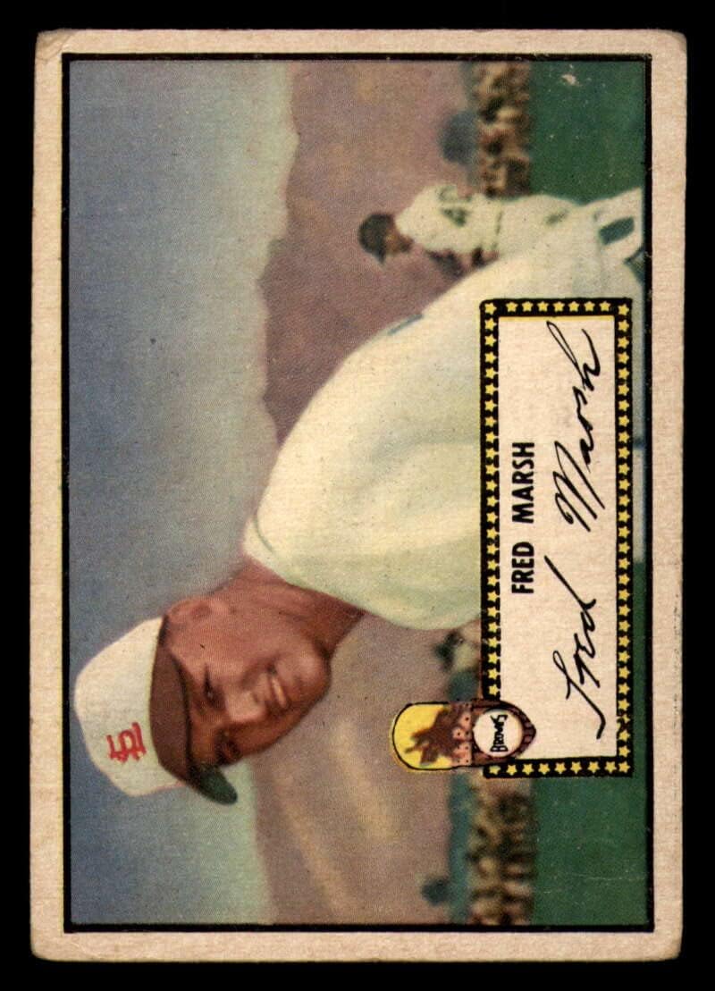 Baseball MLB 1952 Topps #8 Fred Marsh creased RC Rookie