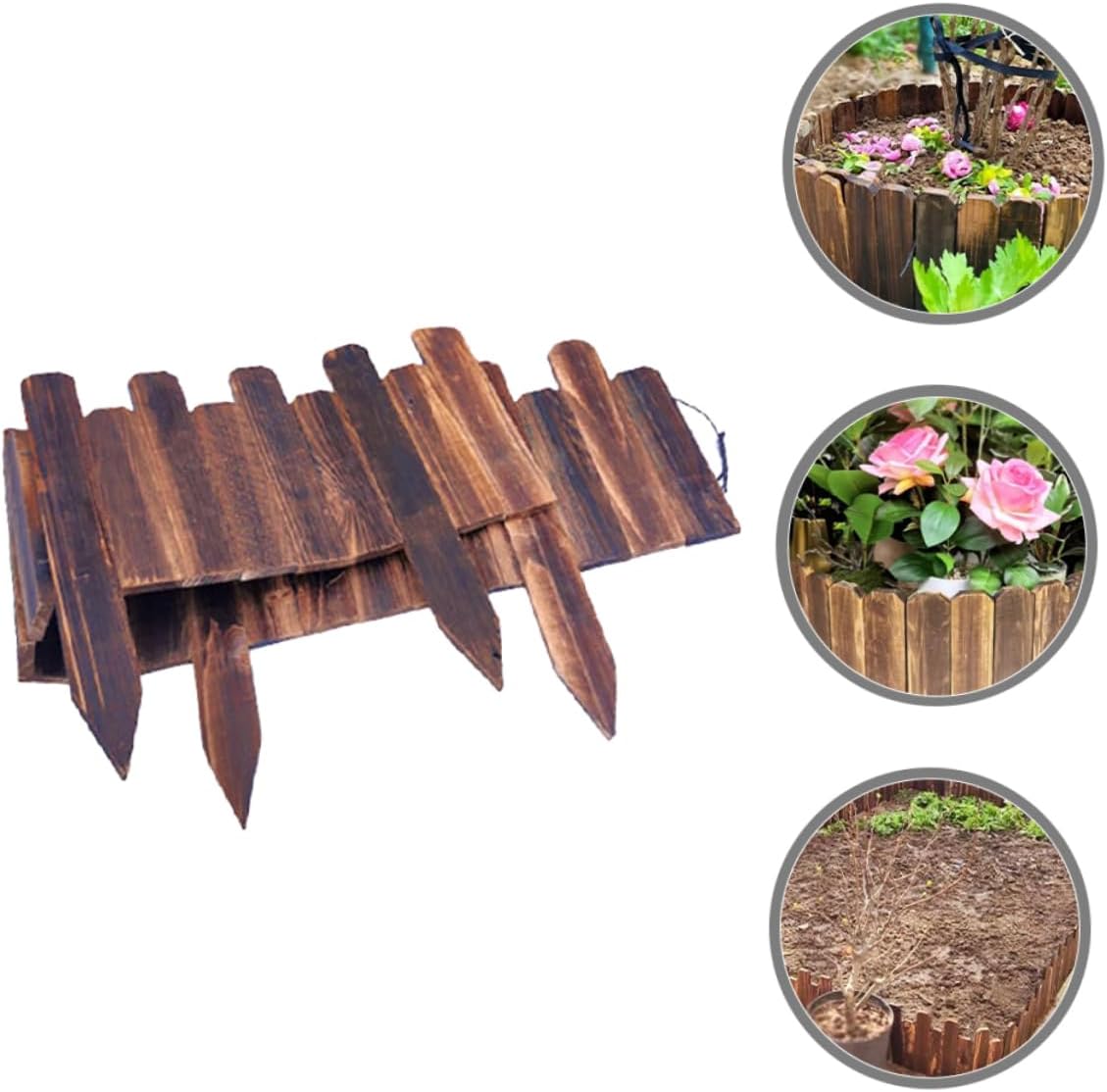 Toyvian Garden Edging Border Fence Decor Flexible and for Lawn Decoration for Flower Beds and Vegetable Gardens Easy Installation Height