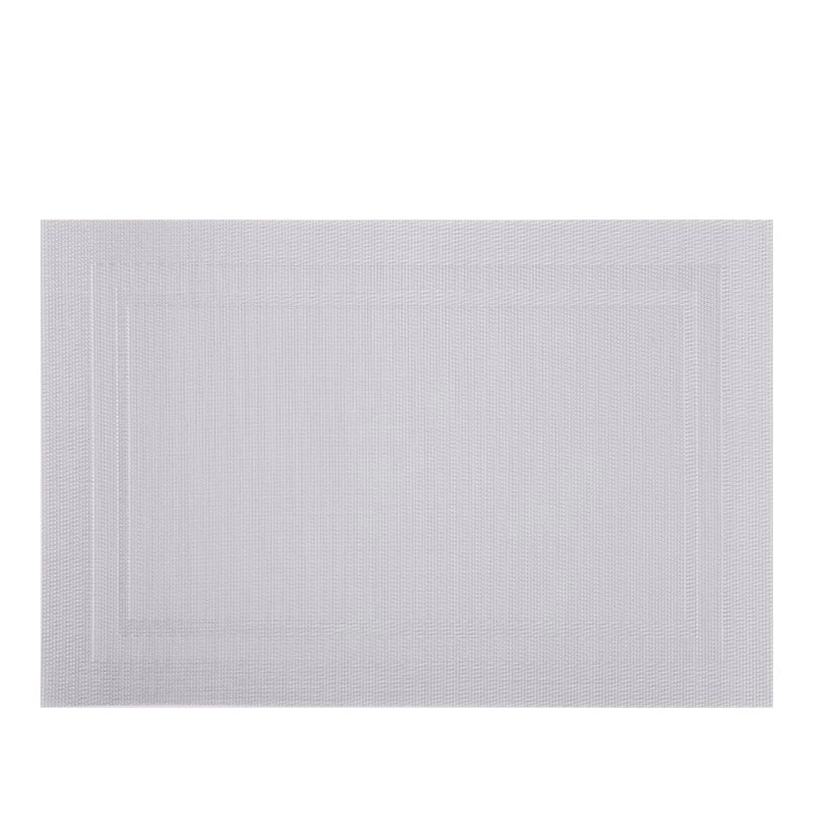 AMDXD Lot de 6 sets de table modernes carrés, en PVC, lavables, rectangulaires, résistants à la chaleur, argentés, pour cuisine, table à manger, 45 x 30 cm