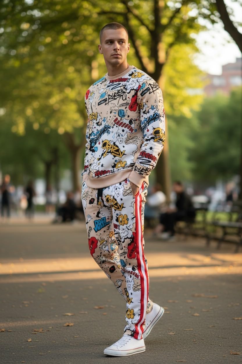 SCREENSHOT SIGNATURE F11076 Premium Fleece Streetwear Graphic Crew Neck Sweatshirt - Classic Fit - Image 3