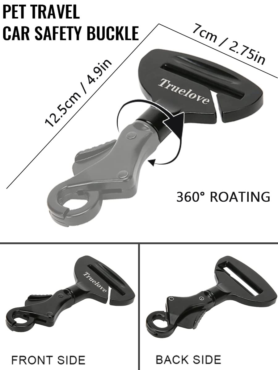 Fibbia Di Sicurezza Per Cintura Auto Cani In Alluminio Aerospaziale - Resistente Fino A 320kg, Viola - Foto 3