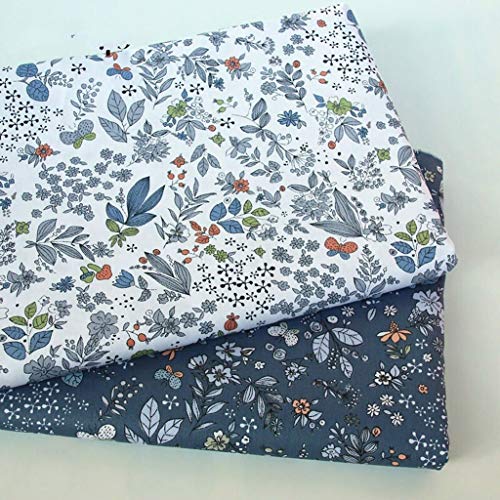 Wgd BU 1pcs De La Planta De Algodón Jacquard Tela Estampado De Tela, 100% Algodón Transpirable Telas, por Metro De Costura DIY Camiseta del Verano Vestido De La Elaboración De Telas