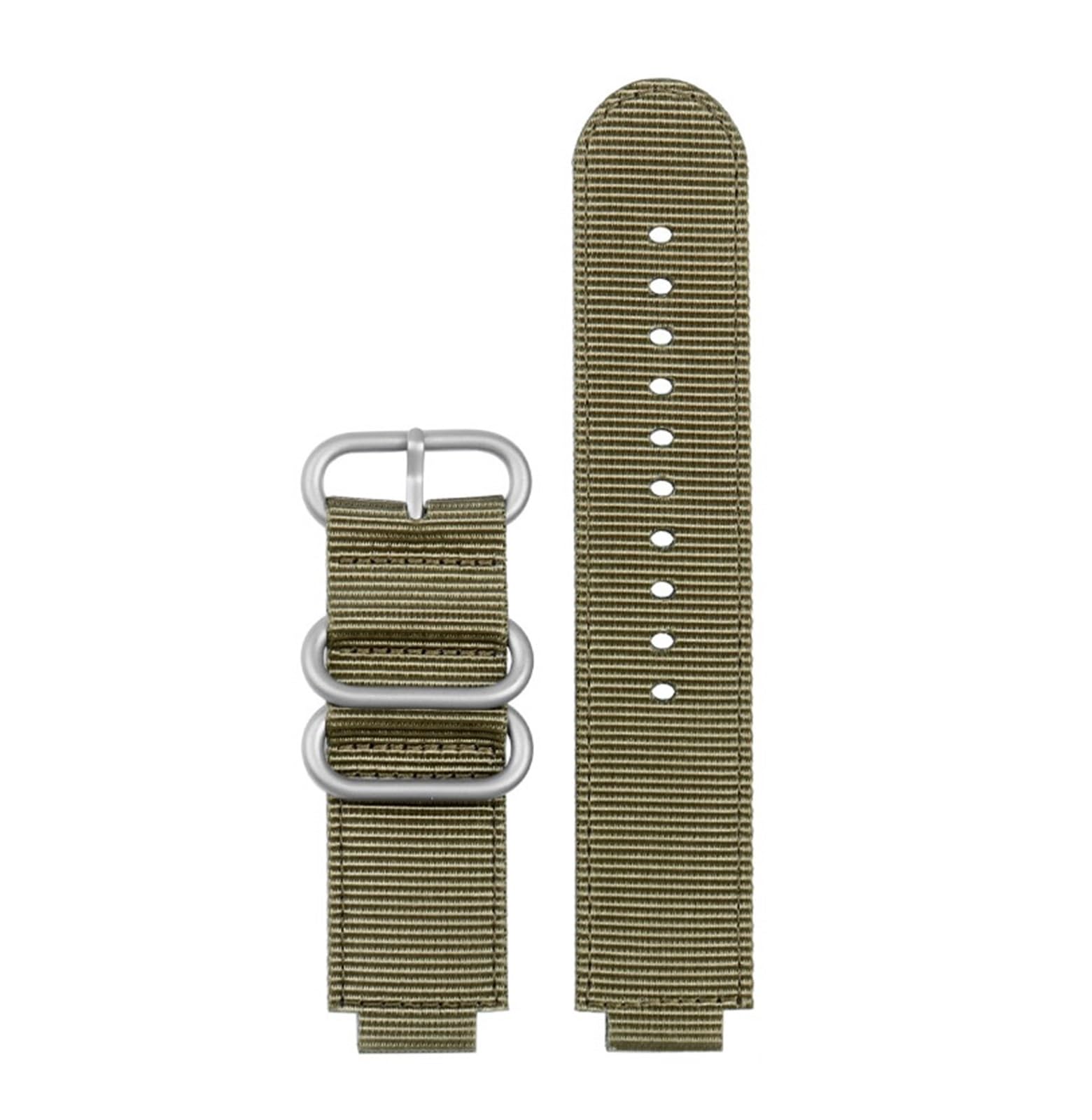 HASGTFM 24MM Bracelet Fit For TIMEX Soft Breathable Canvas Watch With Male Tide Compass Strap T2N721 T2N720 Nylon Black Red Watchband Buckl(Army green-silver)