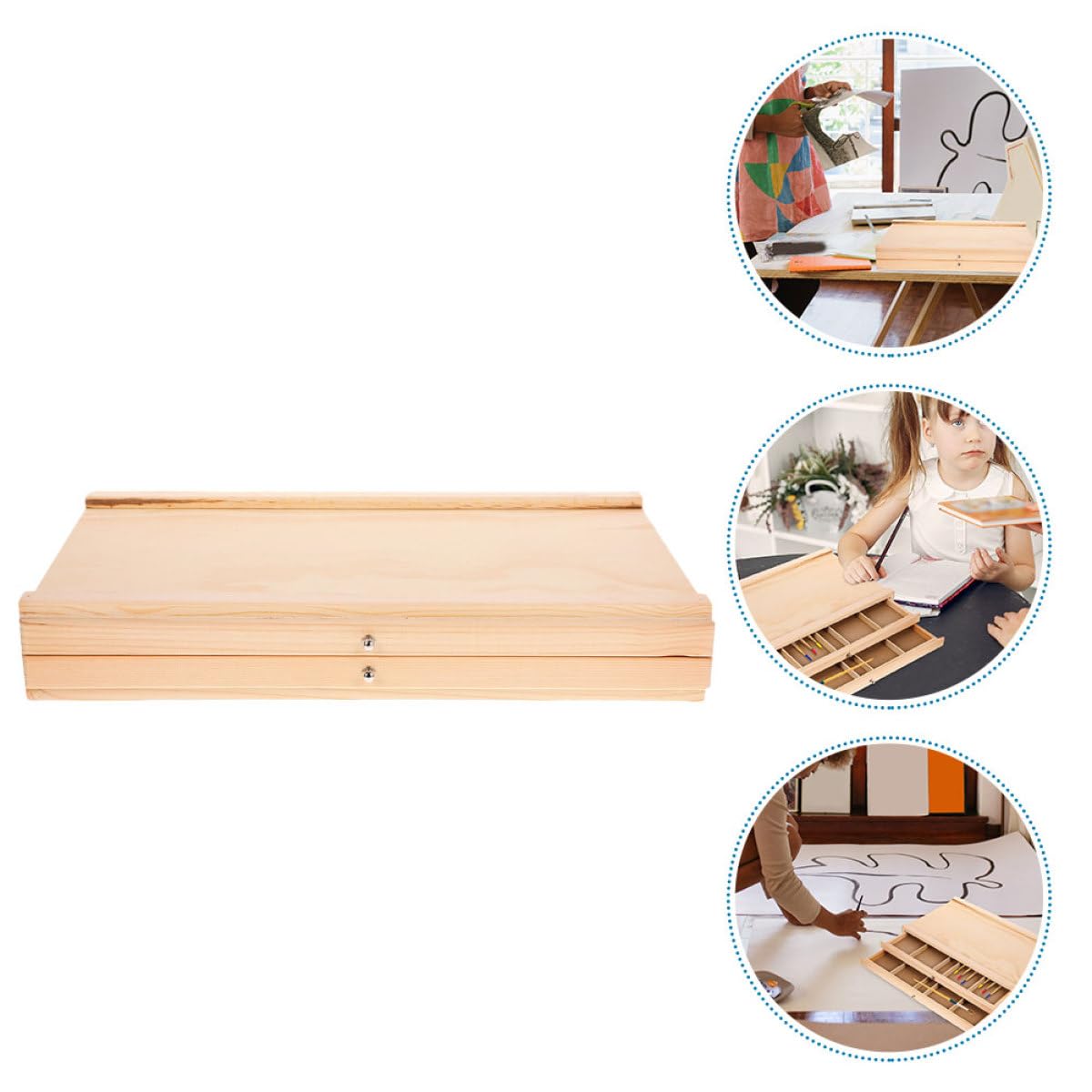 Aufbewahrungsbox für Künstlerbedarf mit Doppelwandigen Schubladen Organizer für Filzstifte und Malutensilien Vielseitiger Lagerkasten für Outdoor und Atelier