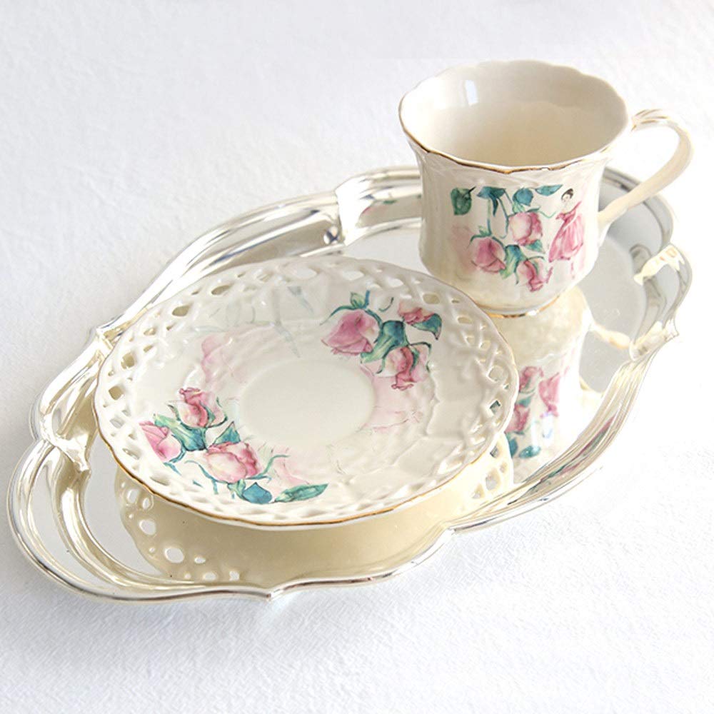 Ceramiczny zestaw filiżanek i spodków do kawy wielokrotnego użytku o pojemności 200 ml, 6,76 uncji Śliczne popołudniowe filiżanki do espresso Kubki na mleko Kubki na koktajle z uchwytem Napoje