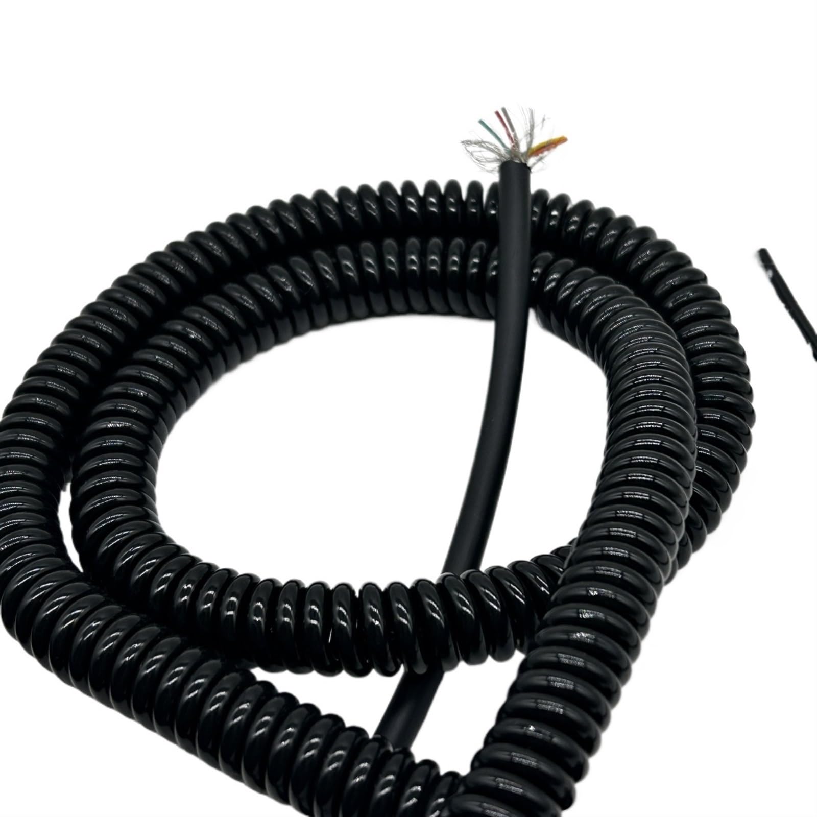 5 Meter langes Spiral-Netzkabel mit mehradrigem flexiblem Federkabel