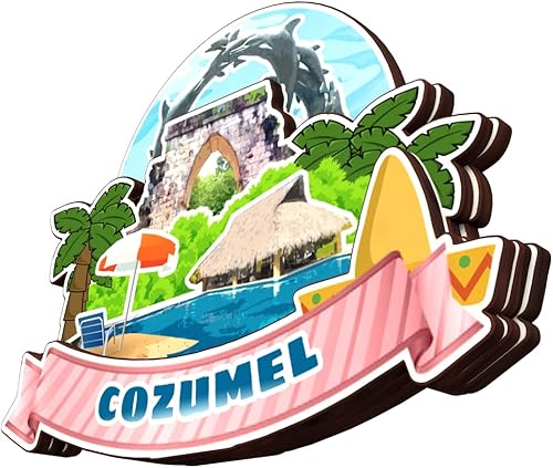 Vista 44 de Veracruz México - Imán de madera para nevera, colección 3D, madera 3D, hecho a mano, recuerdos de la ciudad, imán para nevera, decoración del hogar