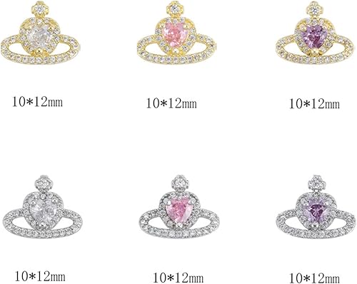 Miniatura 6 de Abalorios de uñas de flores 3D, diamantes de imitación acrílicos y decoraciones en forma de flor para arte de uñas de bricolaje