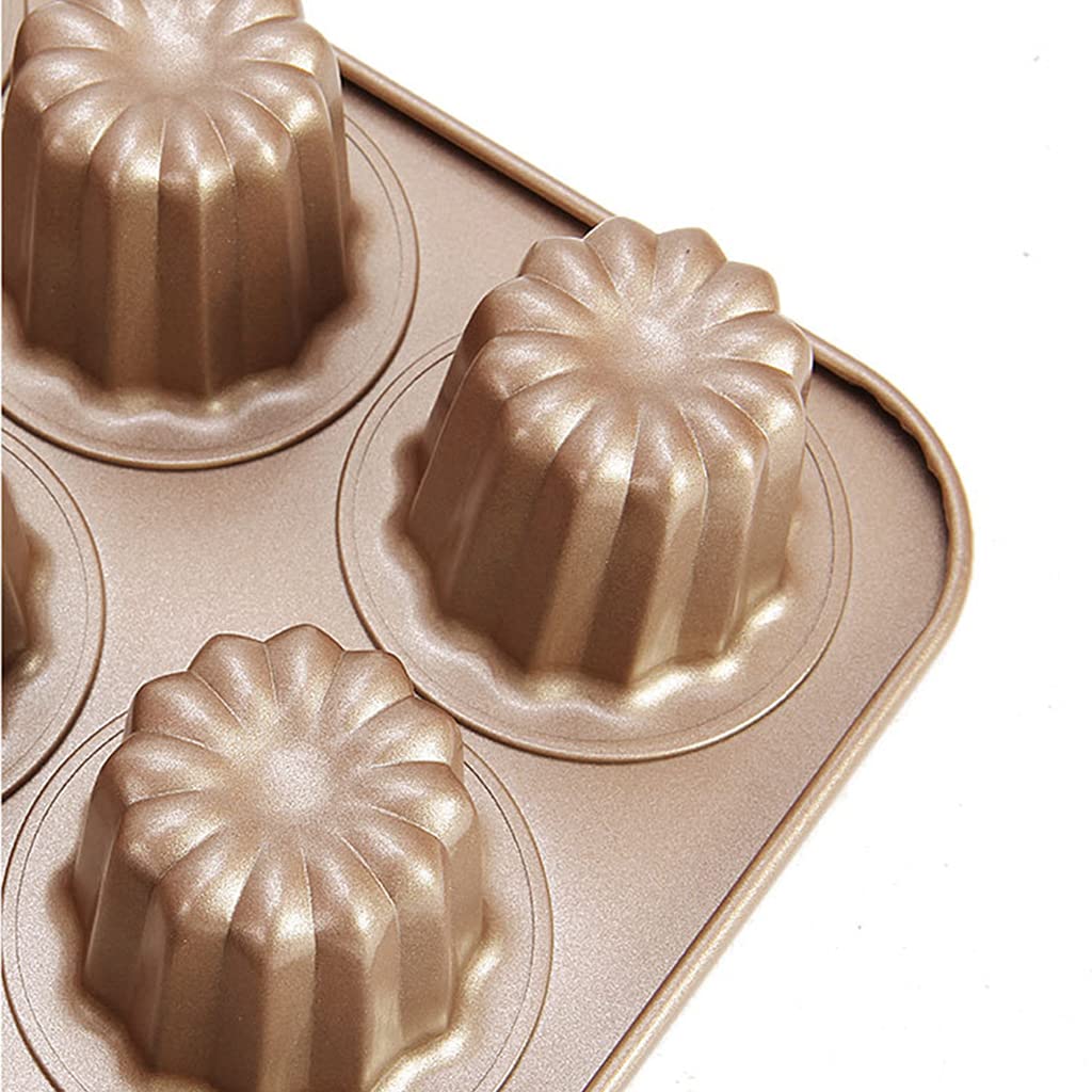 Canele forma szampańska złota wysokiej jakości nieprzywierająca Cannele Muffin forma do pieczenia francuska forma Canele forma do pieczenia