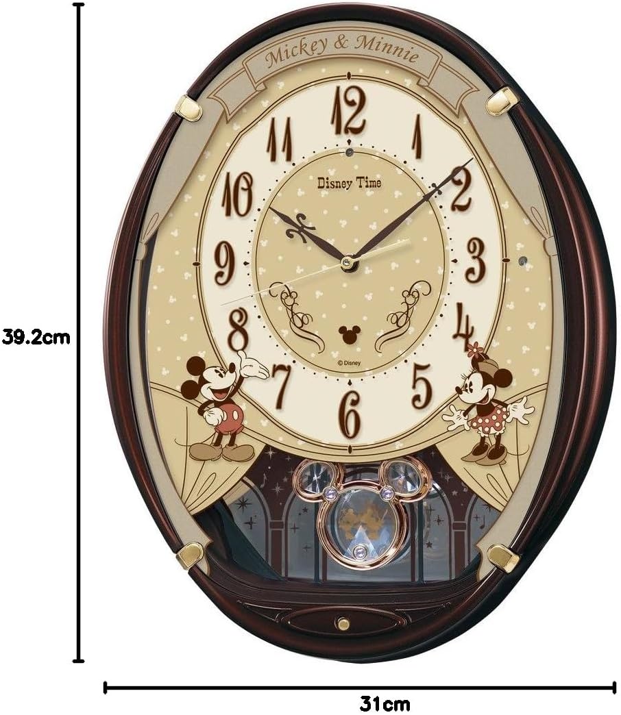 ミッキーマウス　壁掛け時計　メロディ6曲 おやすみモード ミッキーマウス壁掛け時計メロディ6曲 おやすみモード