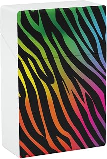 Rainbow Seahorse Pattern Cigarette Case Waterproof Cigarette Holder Box Portable Flip Open Cigarette Pack