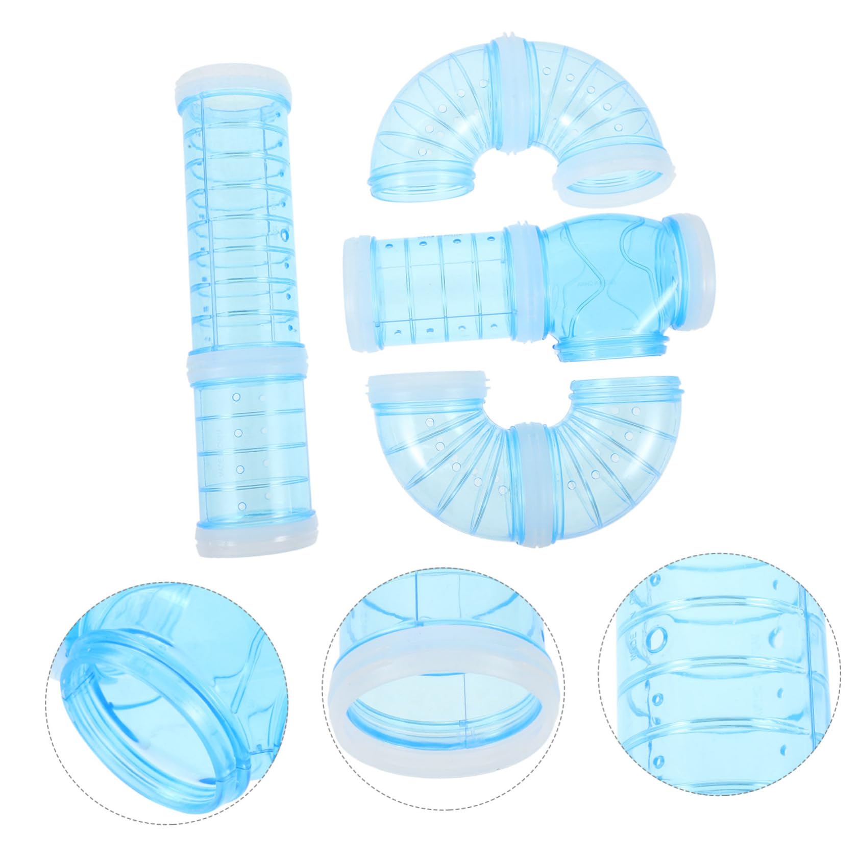 Yardwe 2 Sätze Hamster Röhren Teiliges DIY Labyrinthspielzeug aus Robustem Einfach zu Montieren Vielseitig für Hamster Meerschweinchen und Kleine Nagetiere Sicheres Außentunnel Zubehör