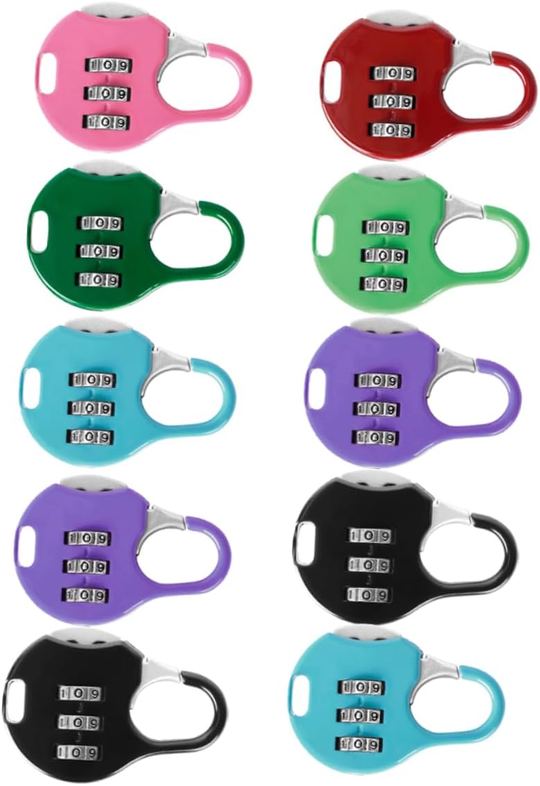 Gatuida 30pcs Combination Padlock Locks Code Secure Apartment Door Outdoor Travel Password Lock Random Color