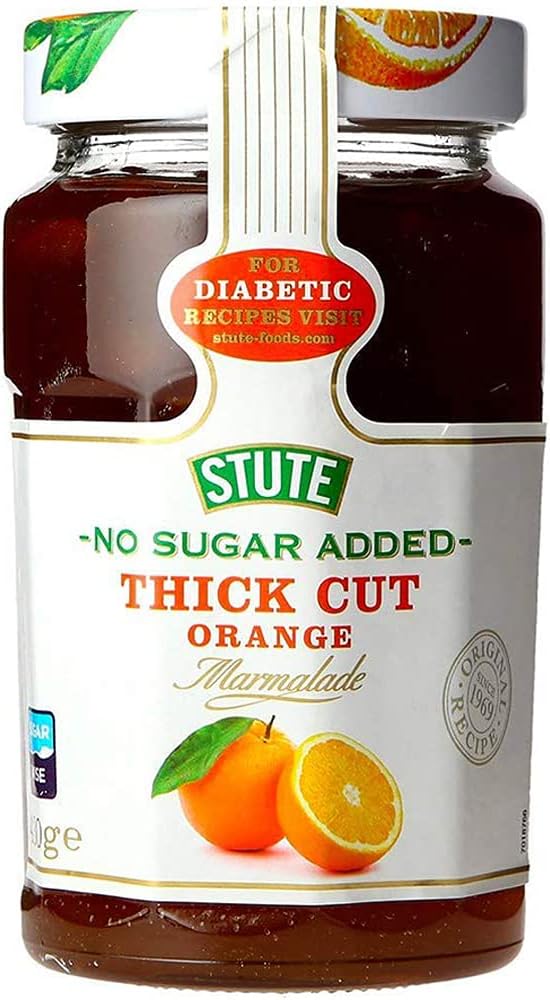 STUTE Diabetic Thick Cut Orange Marmalade 430g (PACK OF 1)