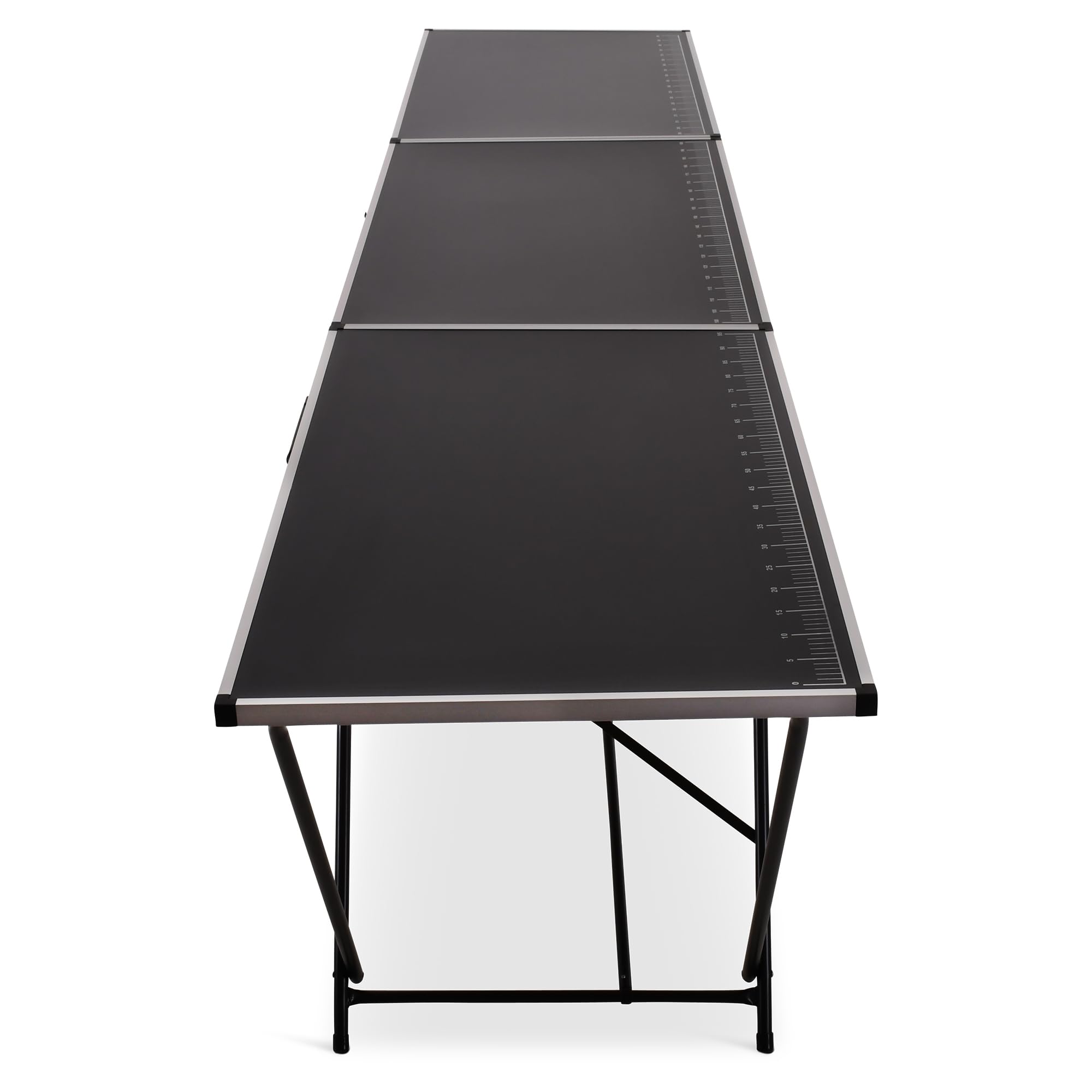 Raburg Tapeziertisch, einteilig, Alu Multifunktionstisch, Arbeitstisch klappbar, 300x60x77, bis 30 kg belastbar, Zentimeter-Skala 290 cm, Heimwerken Flohmarkt Tapezieren Hobby Renovieren, Stan