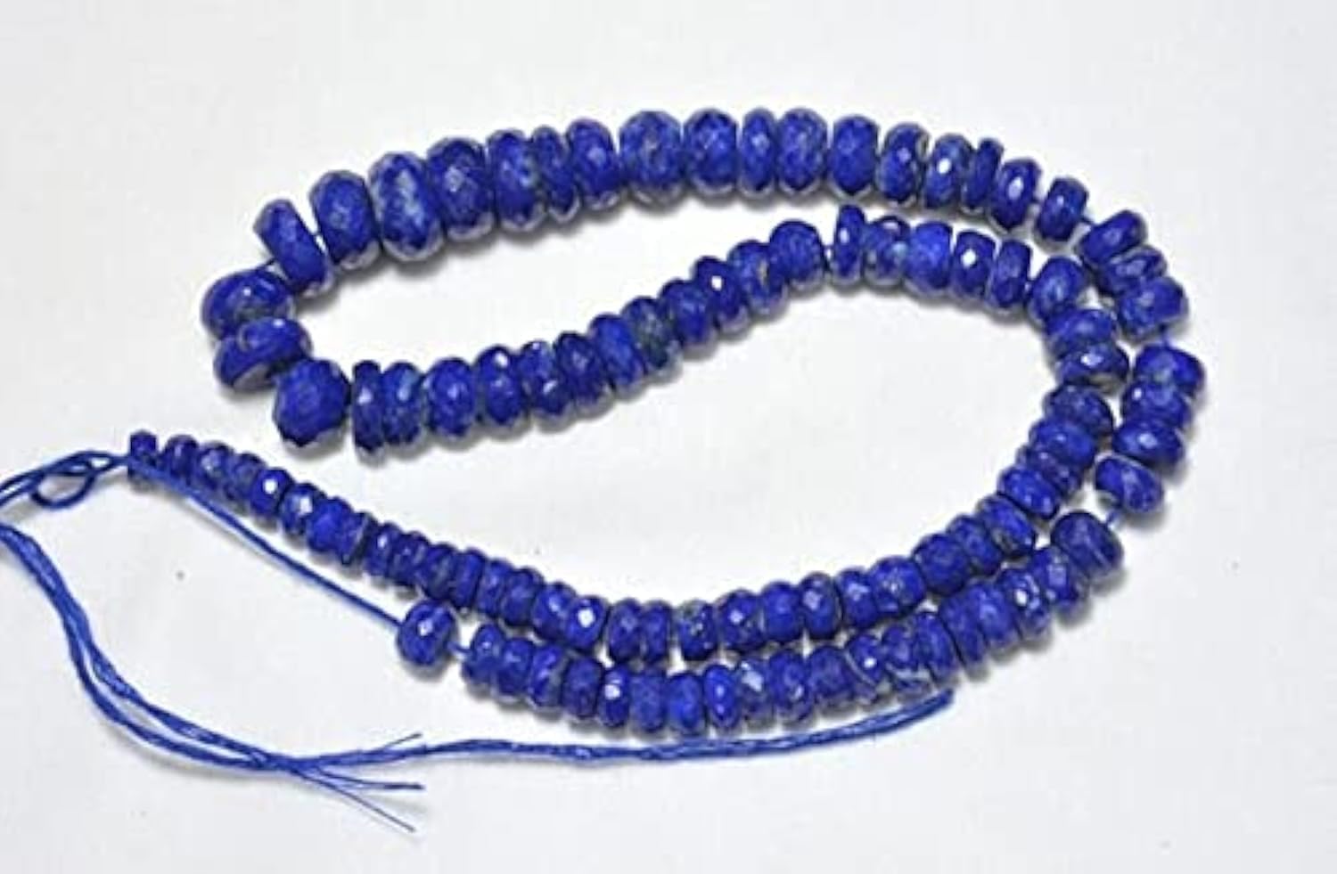 Lapis Lazuli perles naturelles taillées en rondelles facettées pour bijoux uniques