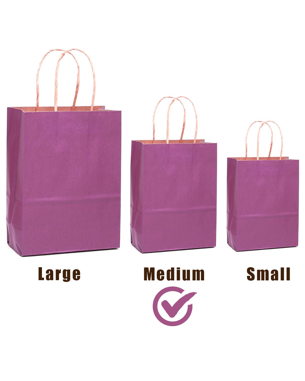 FISHLONO Lot De 6 Sacs Cadeaux Noirs Avec Poignées, 20,3 X 12