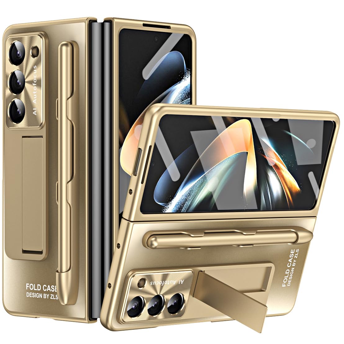 Coque Samsung Z Fold 5 ultra-mince antichoc rigide or - 8