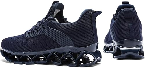 Miniatura 4 de Zapatos deportivos para hombre sin cordones para correr, caminar, tenis con cuchilla, informales, cómodos, antideslizantes, para el trabajo,