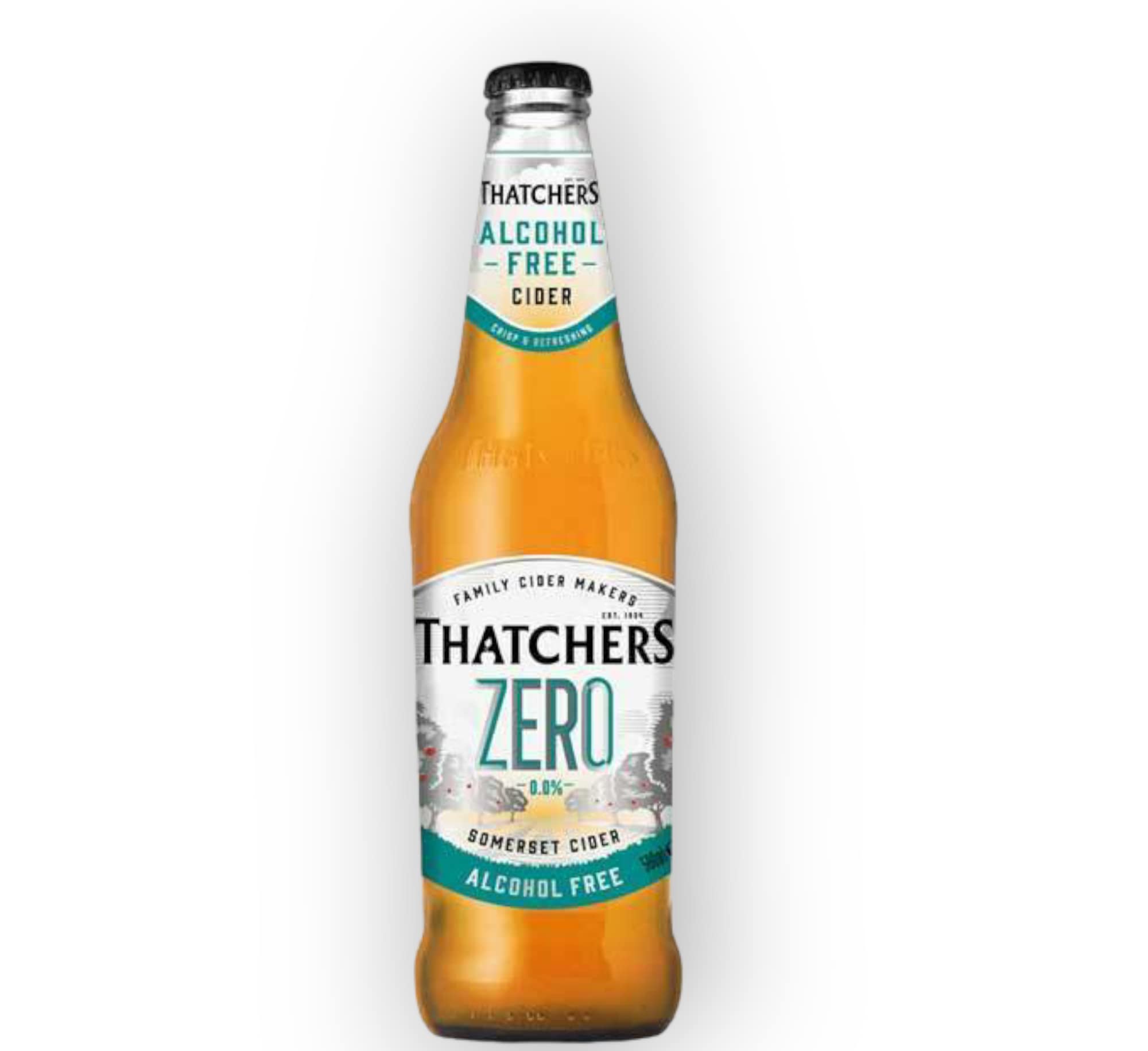 Thatchers Zero 0,0% Vol. Somerset Cider alkoholfrei 0,5l - Goldener halbtrockener Apfelwein