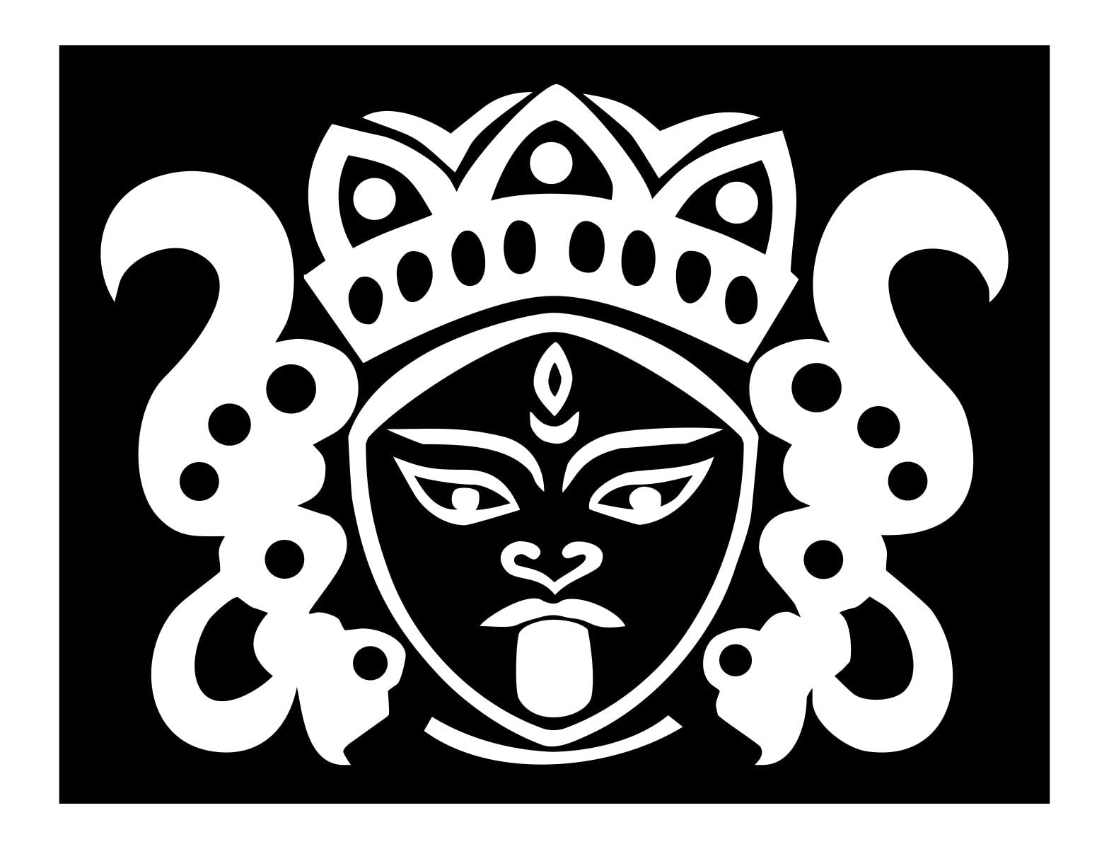 Kali Maa Glossy Wall Vinyl Vehicle Sticker 6 x 4.5 Inches White-picture-10
