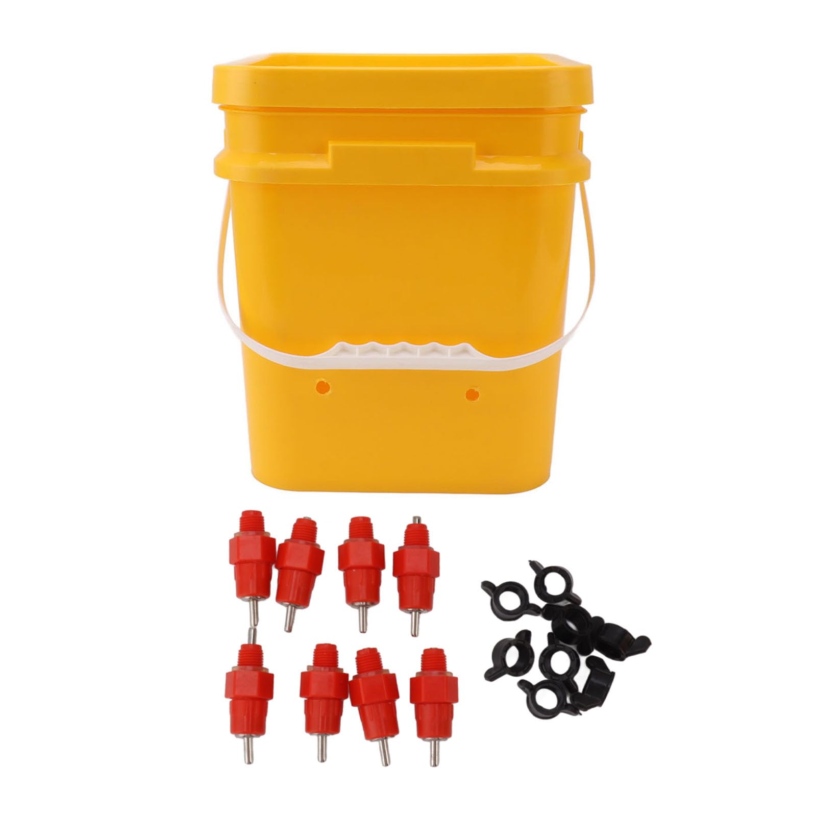 Bebedero Automático para Pollos, Cuenco de Agua de Llenado Automático de Gran Capacidad para Aves de Corral, Palomas y Loros (Generic2yw57k3v8p-13)