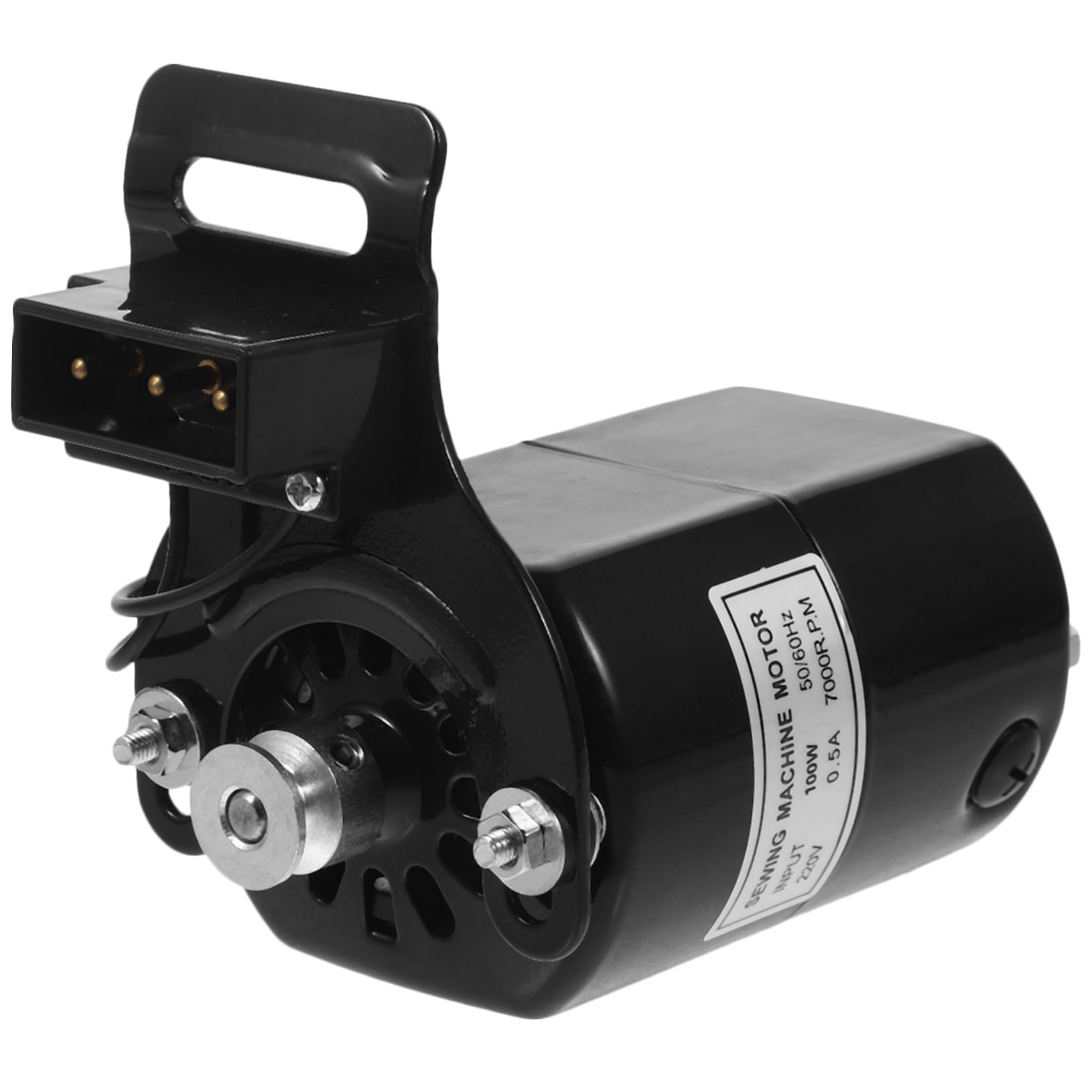DOITOOL Motor Eléctrico en Acero y Hierro 220v para Máquina de Coser Doméstica y Mejora el Rendimiento de Costura 100w Compatible Máquinas de Coser Pequeñas