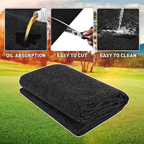 9.18 Ft. X 4.92 Ft Universal Golf Cart Parking Mat Garage Floor Mat For Ezgo, Club Car, Yamaha, Icon, Advanced Ev, Atv - Slide-Resistant, Petroleum Pollution Protection #TOP1