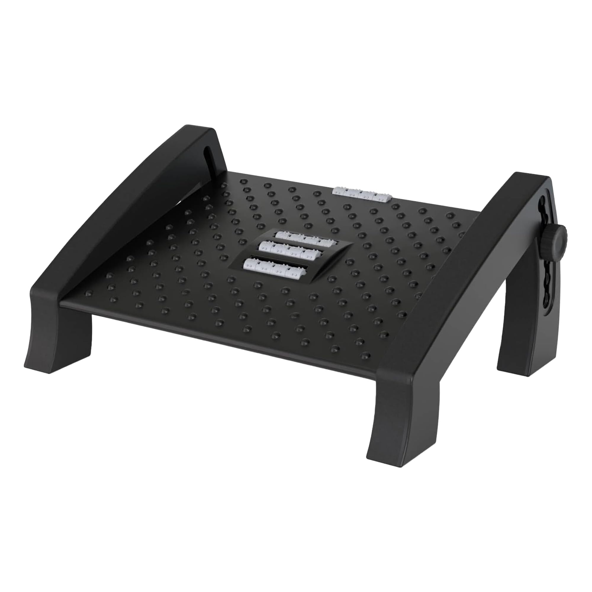 ACROPAQ Poggiapiedi - Poggiapiedi ergonomico con altezze regolabili e funzione di massaggio rilassante per il comfort in ufficio - AF005