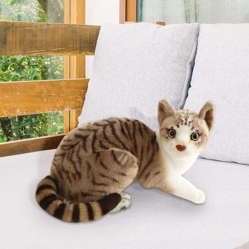 Sharplace Simulation Siamese cats Lifelike Stuffed Animal Padding for Girls Boys StyleC, Style B, 25cm - Image 3