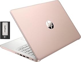 HP Stream - Laptop BrightView HD de 14 pulgadas, Intel Celeron N150, 16 GB de RAM, 288 GB de almacenamiento (128 GB eMMC + 160 GB de estación de acoplamiento), gráficos Intel UHD, cámara web 720p