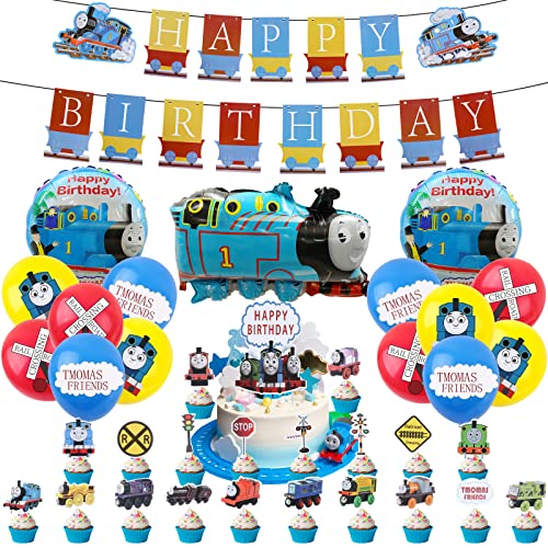 40 Pcs Deco Anniversaire Thomas Le Train, Ballon Thomas Le Train, Anniversaire Thomas, Decoration Anniversaire Thomas Le Train, Ballon Anniversaire Thomas Et Ses Amis, Decoration Anniversaire Garcon