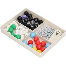 Molecular Model Kit Durable Educational Tool for Chemistry Students 23.5 X 17cm Environmental PP 50 Atoms