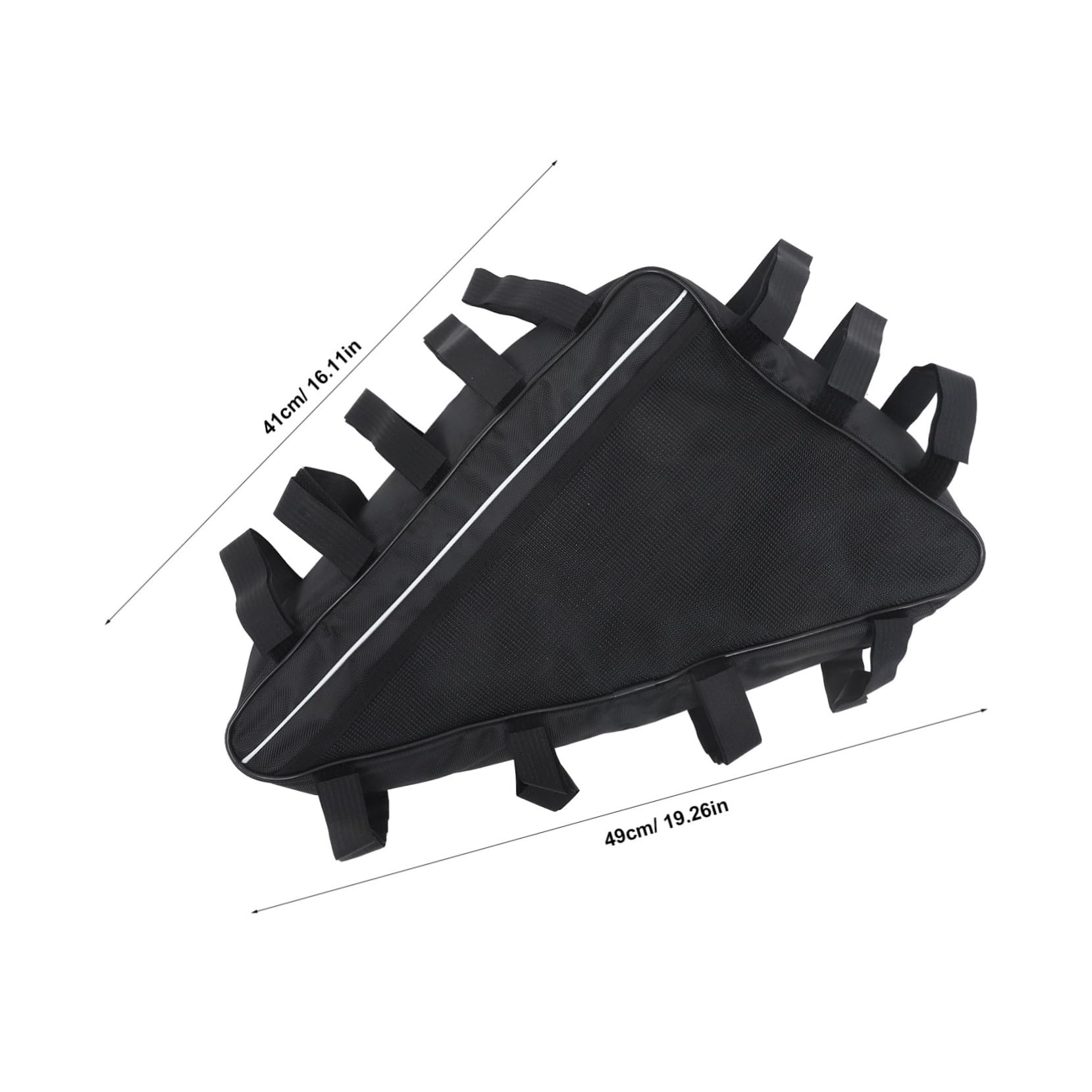 HEMOTON Borsa da Telaio Bici Triangolo 693, Capienza Grande, Nero