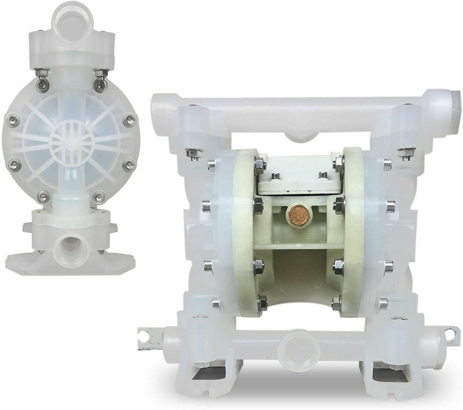 Chemical Air-Operated Double Diaphragm Pump Industrial 3/4inch Inlet & Outlet