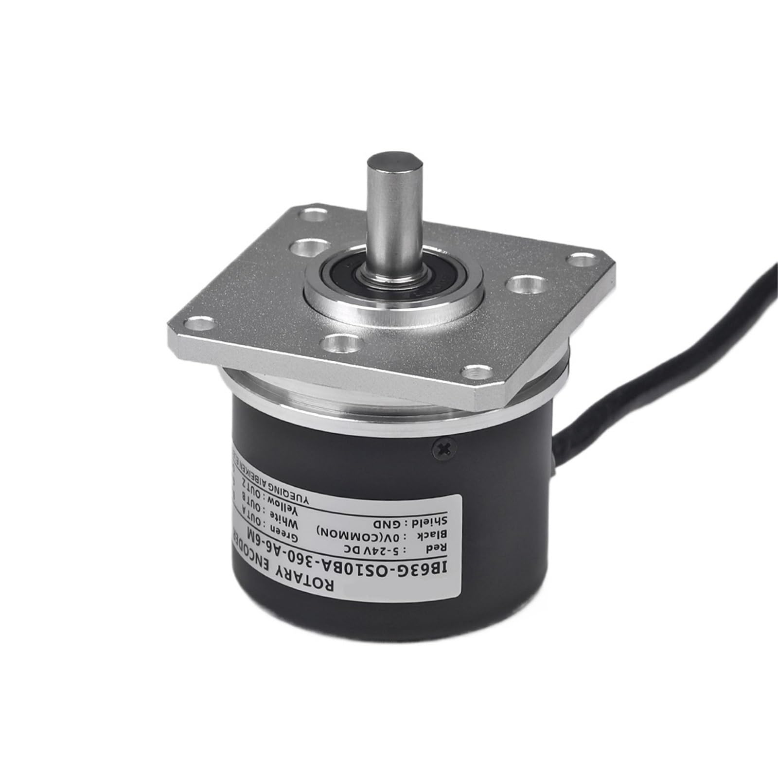 FCARUMIQP 63mm Magnetoelectricity Type Rotary Encoder 10/15 Solid Shaft Universal Incremental 1024PPR 2500PPR