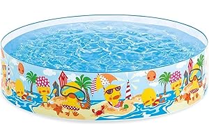 Intex Duckling Snapset Kiddy Pool: 4 ft. x 10" Hard Plastic Pool for Toddlers