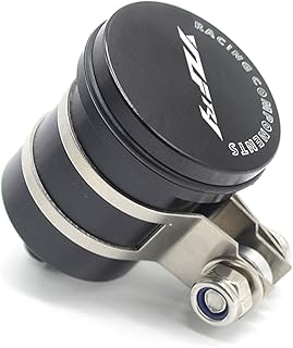 Oil Fluid Cup Universal Motorcycle Rear Brake Fluid Reservoir Clutch Tank Fluid Cup for Yamaha YZF-R1 YZFR1 YZF R1 R1M R1S 2004-2017 (Color : Black)