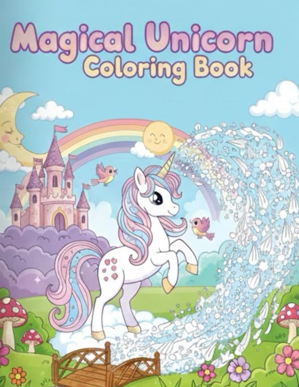 Magical Unicorn Coloring Book: Coloring Book for Kids